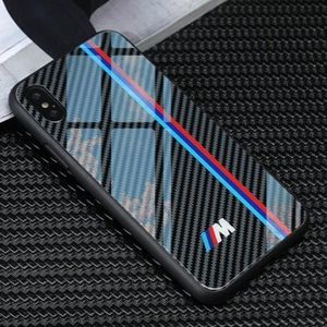 iPhone Case Tempered Glass Carbon Fiber Mix M Power Carbon Design